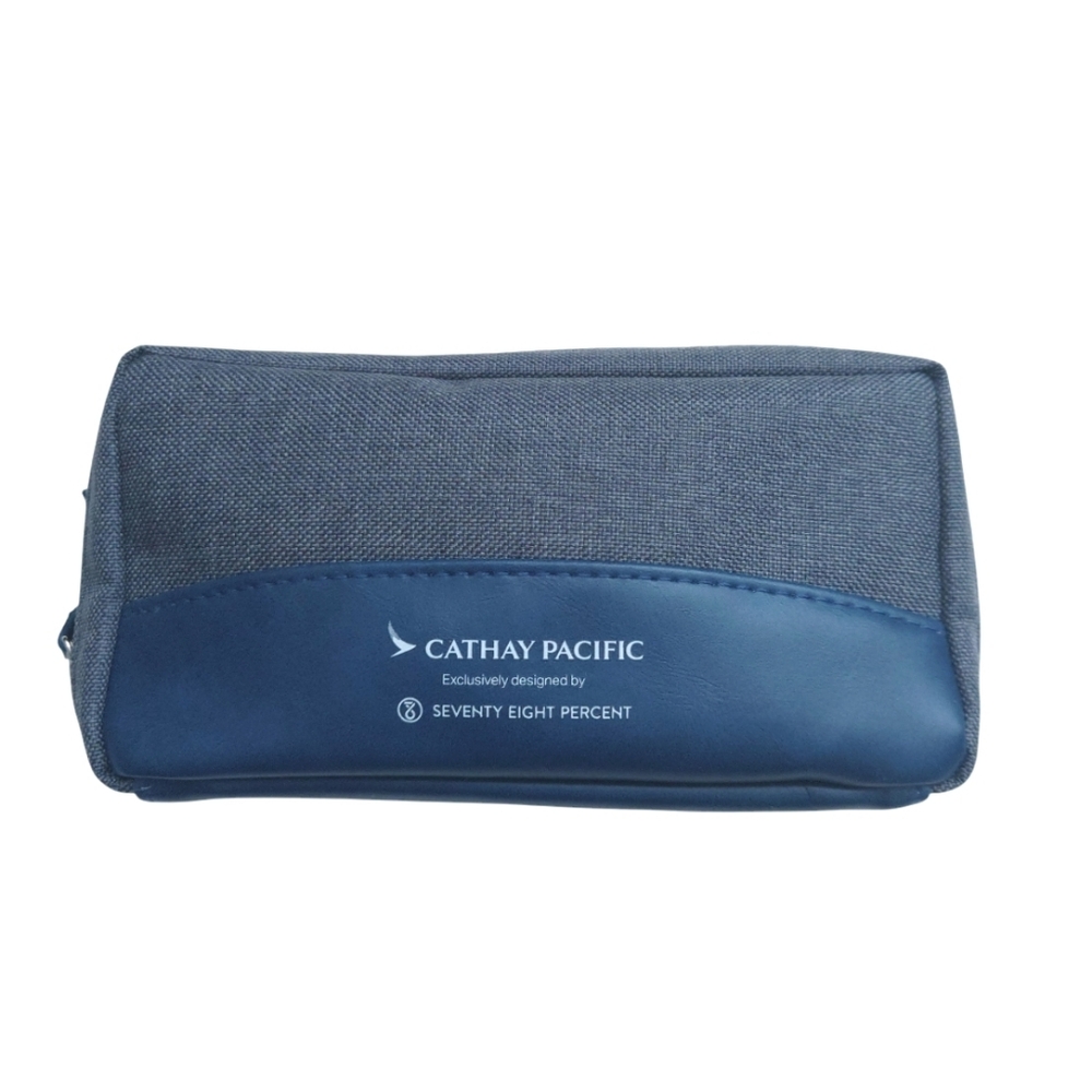Cosmetic Bag Men's Travel Toiletry Kit Zipper Pouch Case Blue Gray